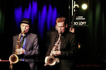 Foto: Die Toughest Tenors auf der Bühne des LOCI LOFT