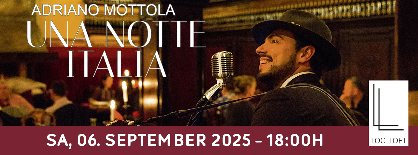 Eventbanner: Adriano Mottola am 06.09.2025
