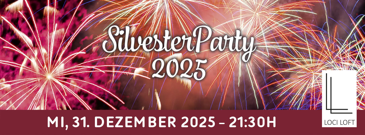 Banner: Silvesterparty im LOCI LOFT am 31.12.2025