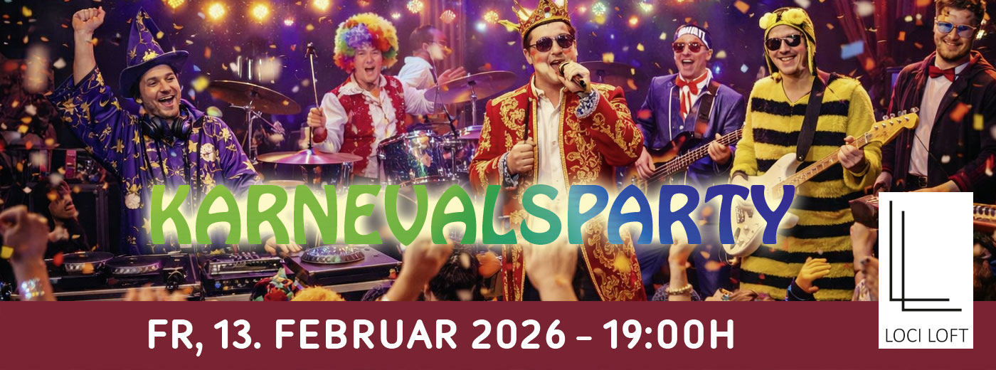 Eventbanner: Karnevalsparty am 13.02.2026