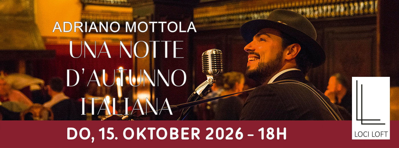 Eventbanner: Adriano Mottola am 15.10.2026