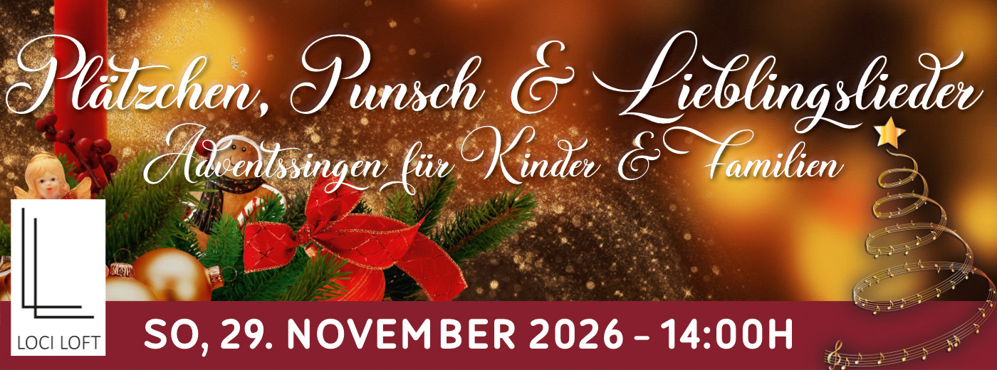 Eventbanner: Adventssingen für Kinder und Familien am 29.11.2026
